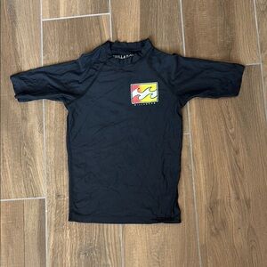 Billabong Black Rash Guard with Logo